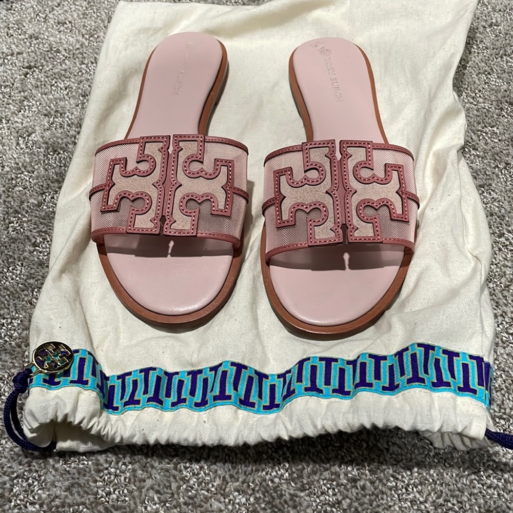 Tory Burch 8.5 pink Ines mesh sandal